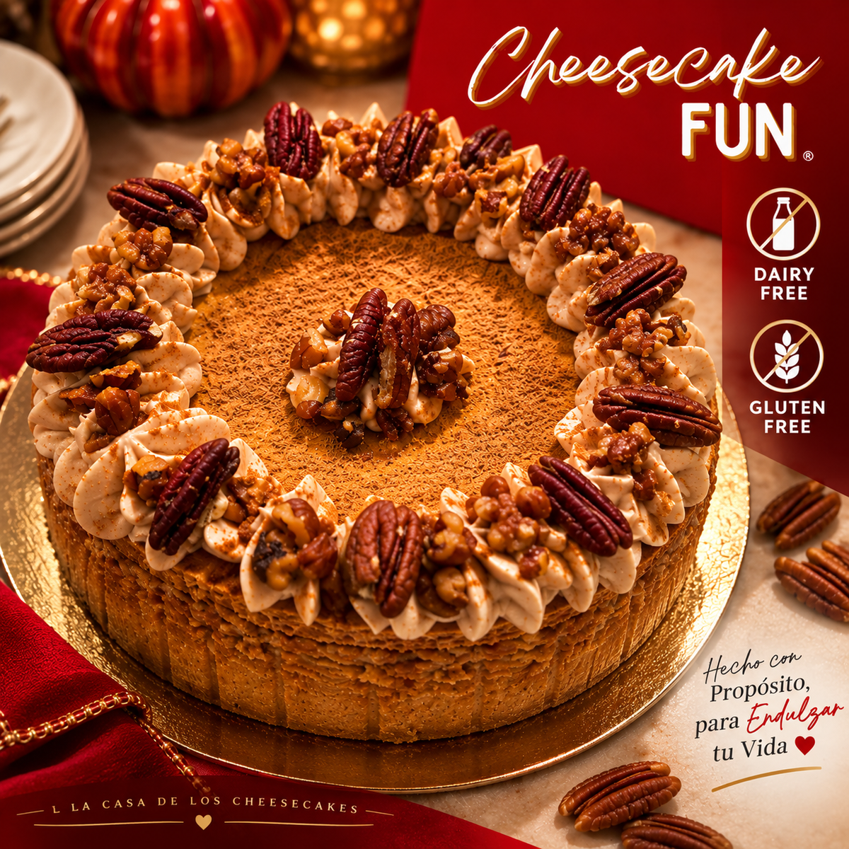 Pumpkin Cheesecake (DAIRY & GLUTEN FREE)