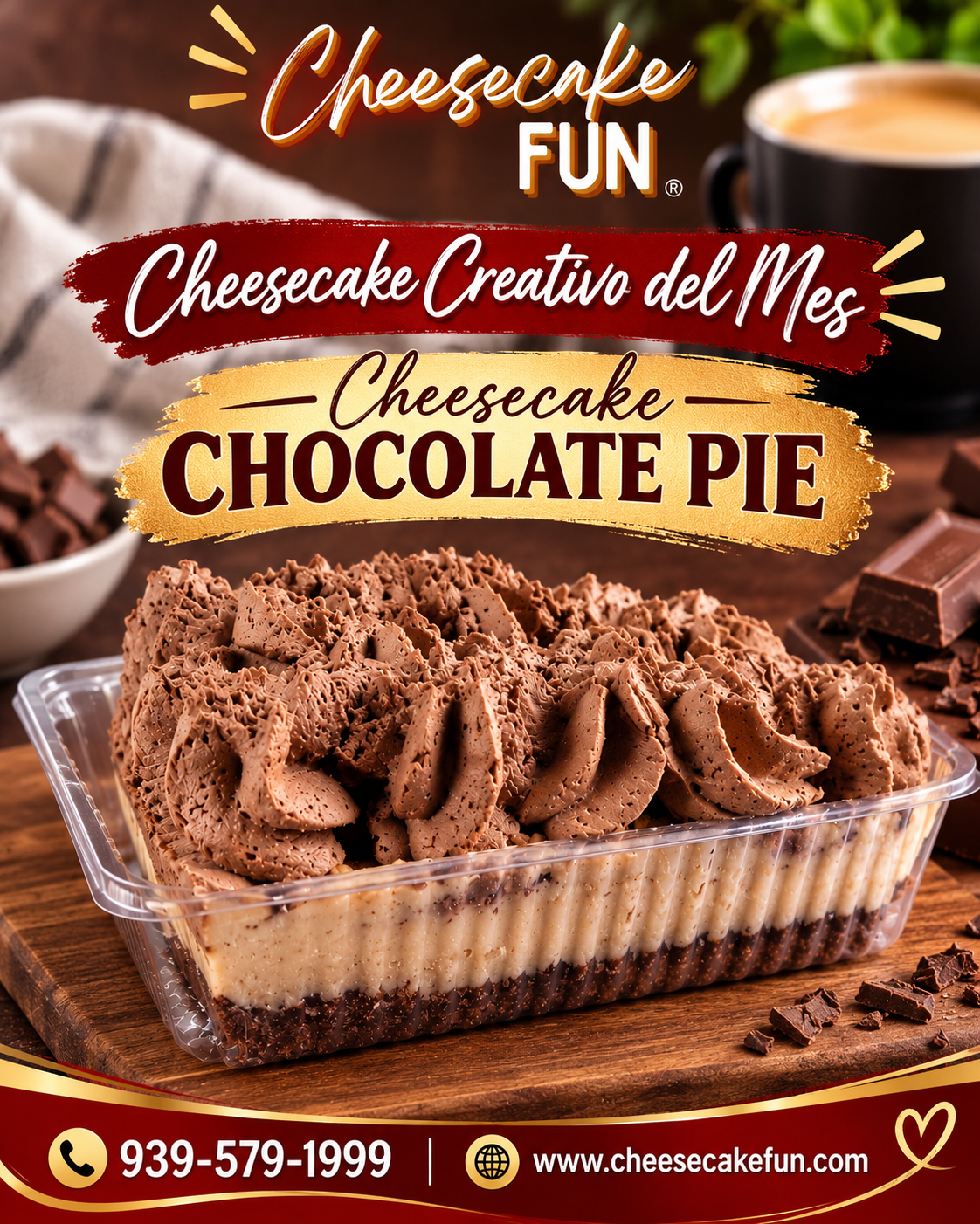 Cheesecake Chocolate Mousse (CHEESECAKE CREATIVO DEL MES)