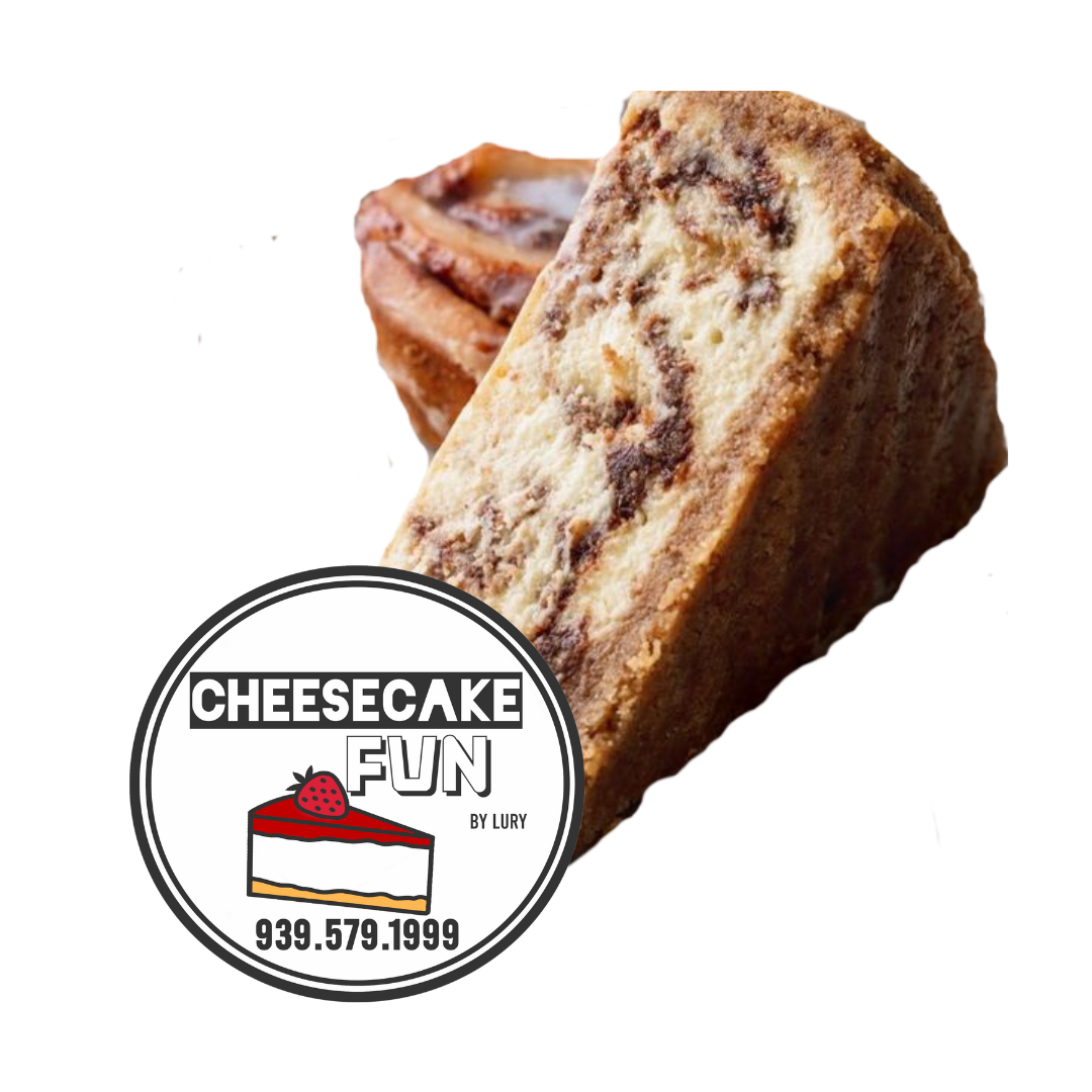 Cinnamon Rolls Cheesecake Silce