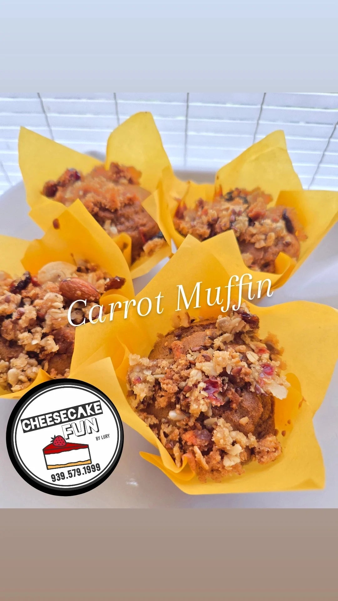 SUGAR FREE/KETO Carrot Cheese Muffins