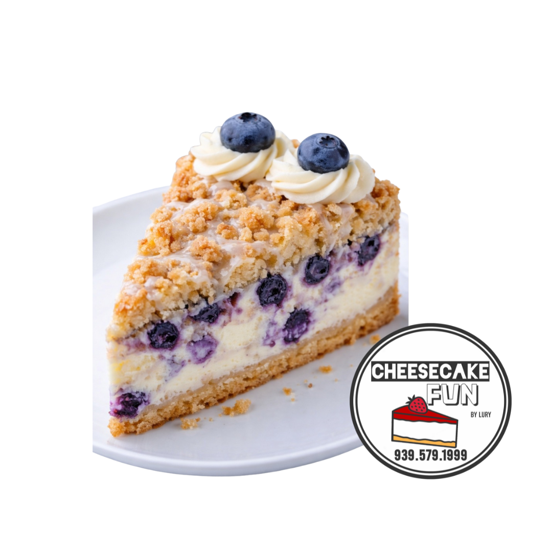 Blueberries Crumb Cake Cheesecake