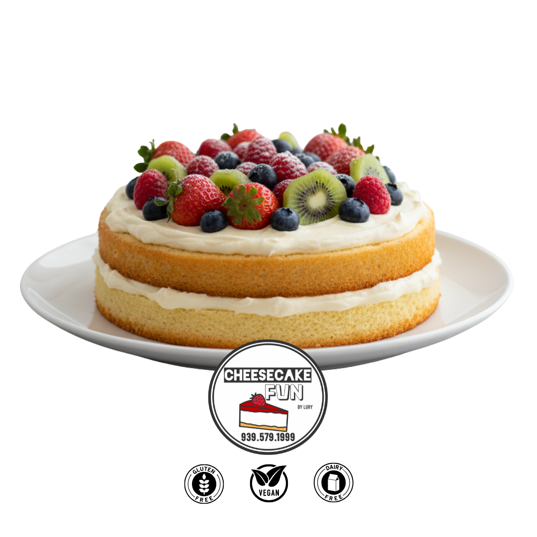 Vegan Vainilla Fruit Cake Party