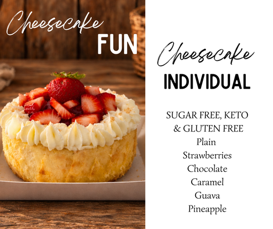 Cheesecake Individual (SUGAR FREE, KETO & GLUTEN FREE)