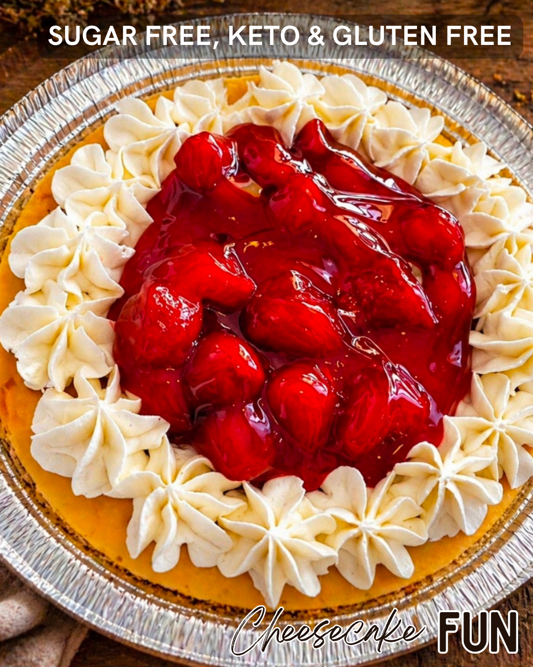 Extra Big Plato Cheesecake SUGAR FREE, KETO & GLUTEN FREE