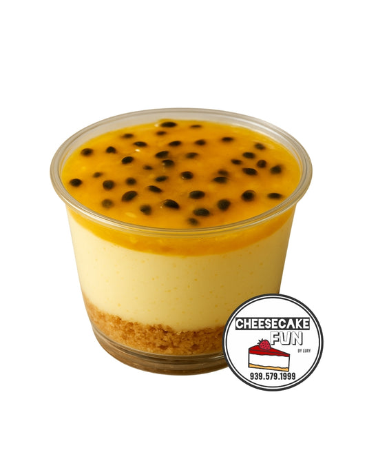 Vegan Passion Fruit Cheesecake Cup