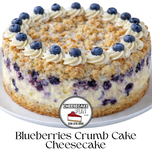 Blueberries Crumb Cake Cheesecake PARTY