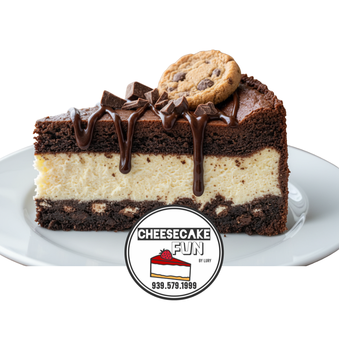 Brookie Cheesecake (Brownies & Chocolate Chip Cookies)
