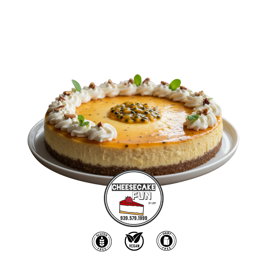 Vegan Pashion Fruit Cheesecake Party