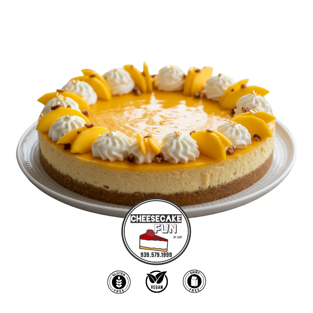 Vegan Mango Paradise Cheesecake Party