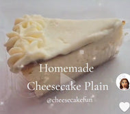 Sugar Free Plain Cheesecake  SLICE ( Keto & Gluten Free)