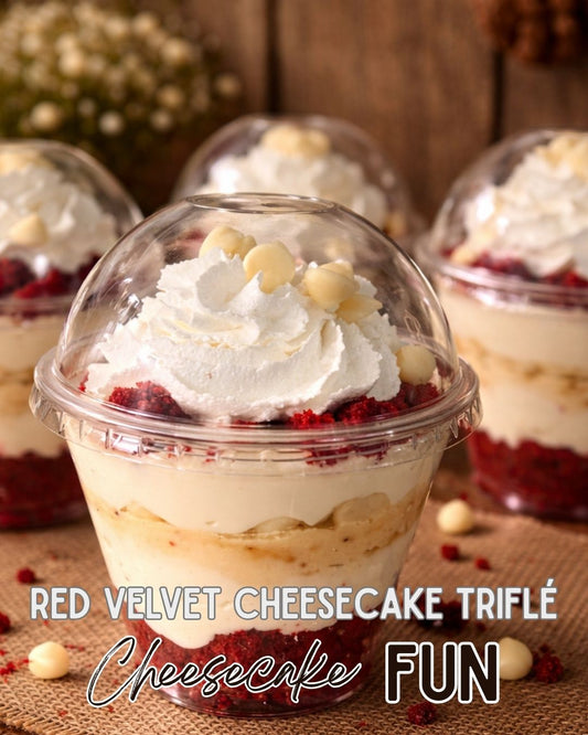 Red Velvet & White Chocolate Cheesecake Triflé