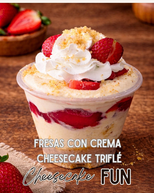 Fresas Con Crema Cheesecake Triflé