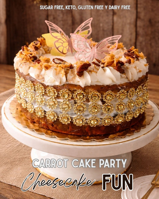 Carrot Cake PARTY- SUGAR FREE, KETO, GLUTEN FREE & DAIRY FREE