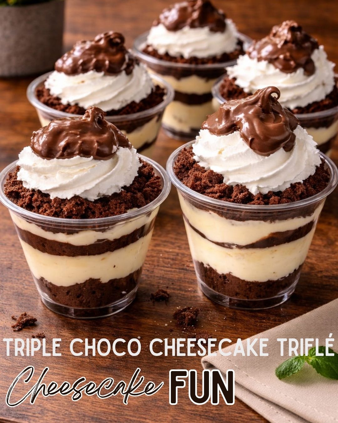 Triple Chocolate Cheesecake Triflé